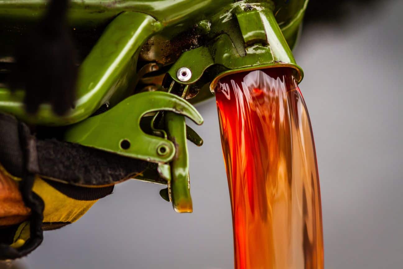 red diesel being poured and benefiting from vehicle yard security alarms for diesel theft